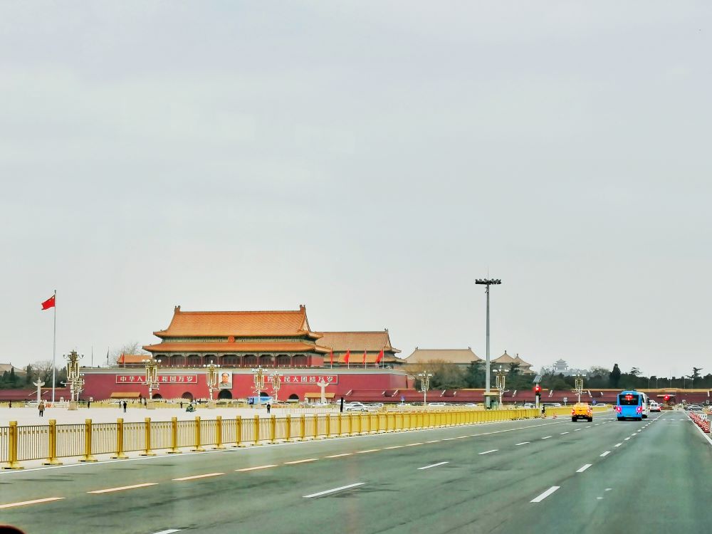 Outside of Tian’anmen Square, Chang’an Avenue