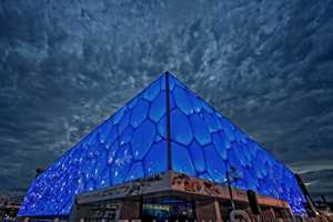 The Night View,Water Cube
