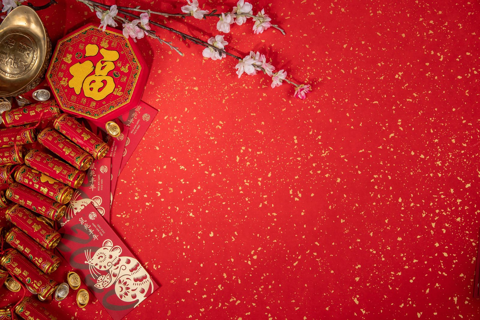 Red Firecrackers，Chinese New Year Firecrackers