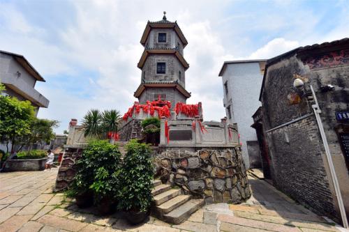 Wenfeng Pagoda，Shawan Ancient Town