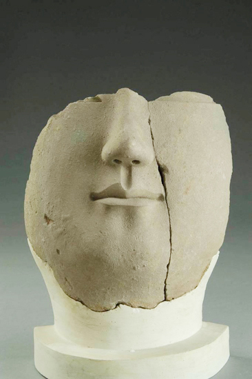 Clay Buddha Face,  Four Precious Treasures of Luoyang Museum 