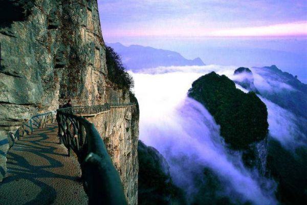 The Cliff-Hanging Walkway,Tianmen Mountain