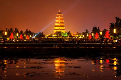 The Night Scene,The Big Wild Goose Pagoda