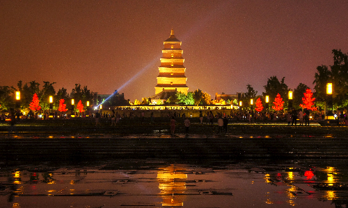 big wild goose pagoda, xi'an