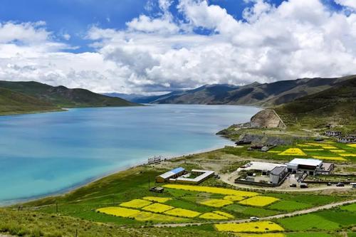 The Tranquil Scenery，Rongbuk Monastery